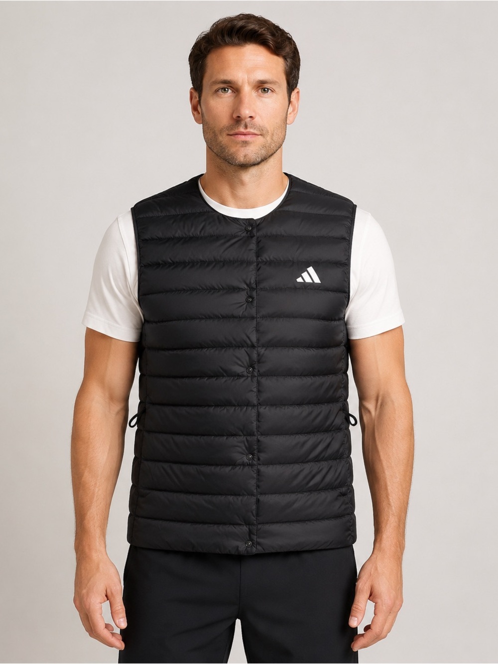 NWT Adidas Helionic Light Down Vest Black Men’s Large JD1085